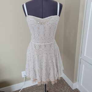 BOGO Free People cream lace dress